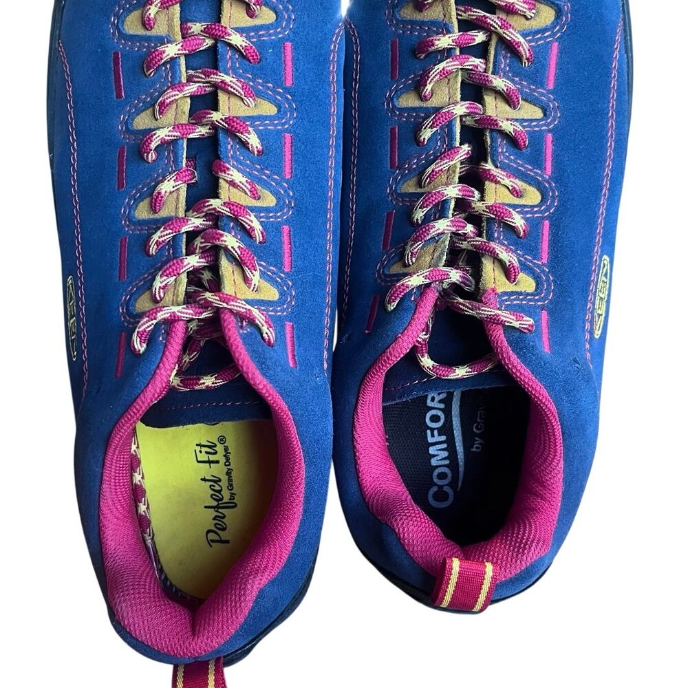 Keen Jasper Low Climbing Sneakers Blue/red Mens Size 10 Hiking Gorpcore EUC!! - Picture 5 of 8